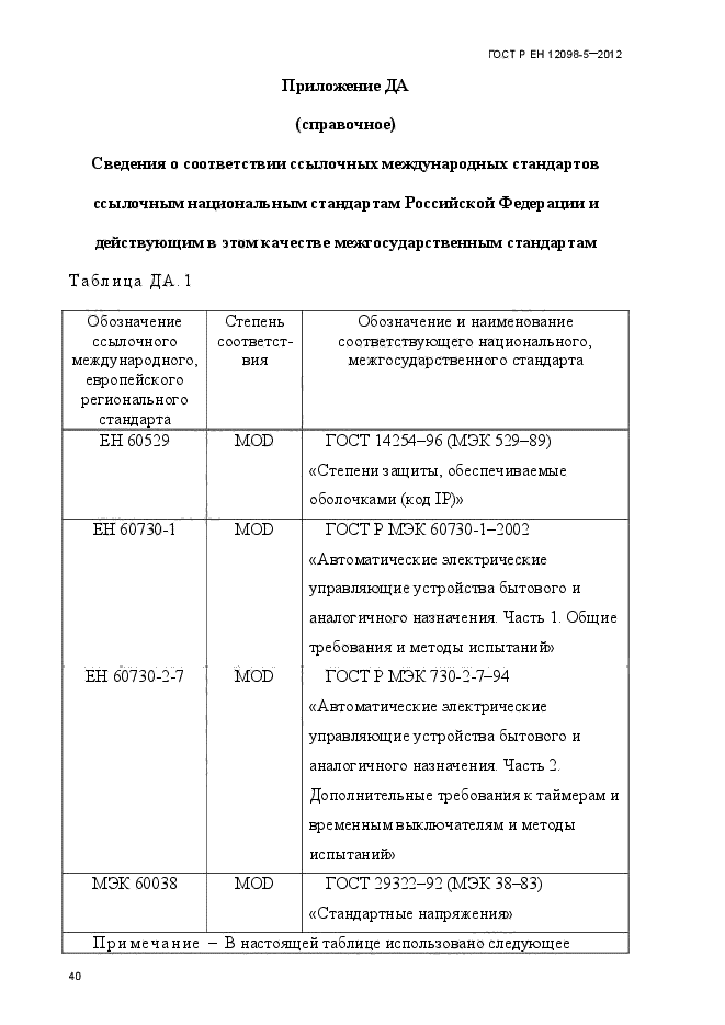 ГОСТ Р ЕН 12098-5-2012