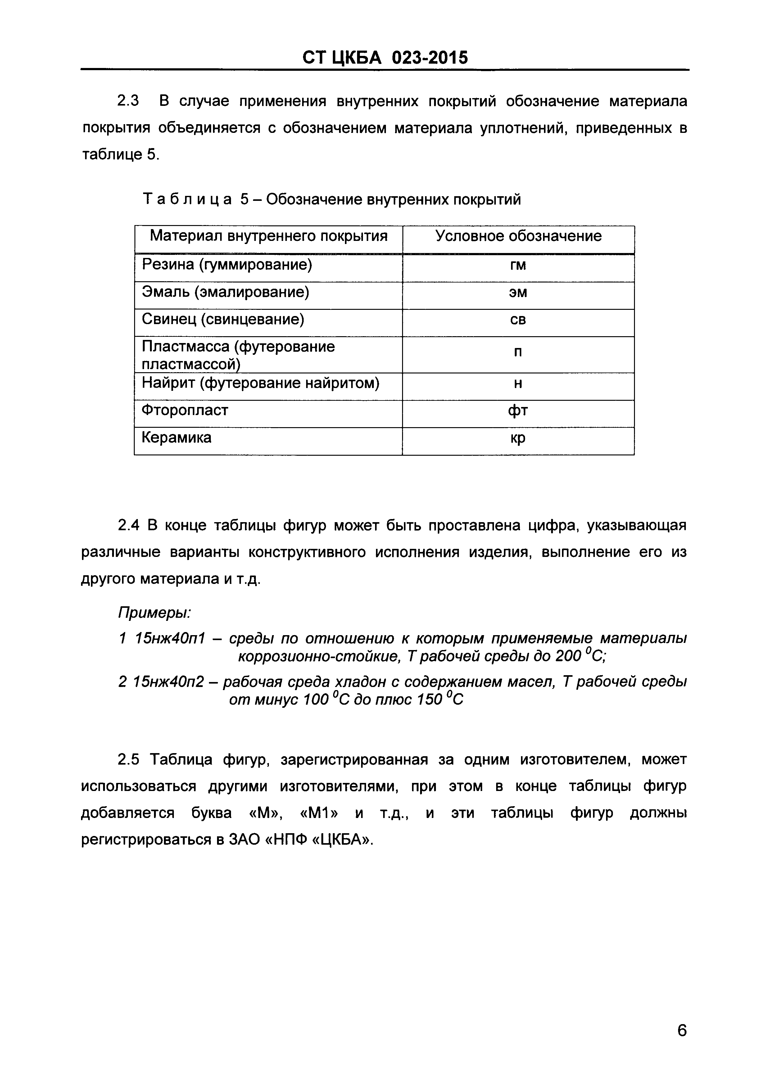 СТ ЦКБА 023-2015