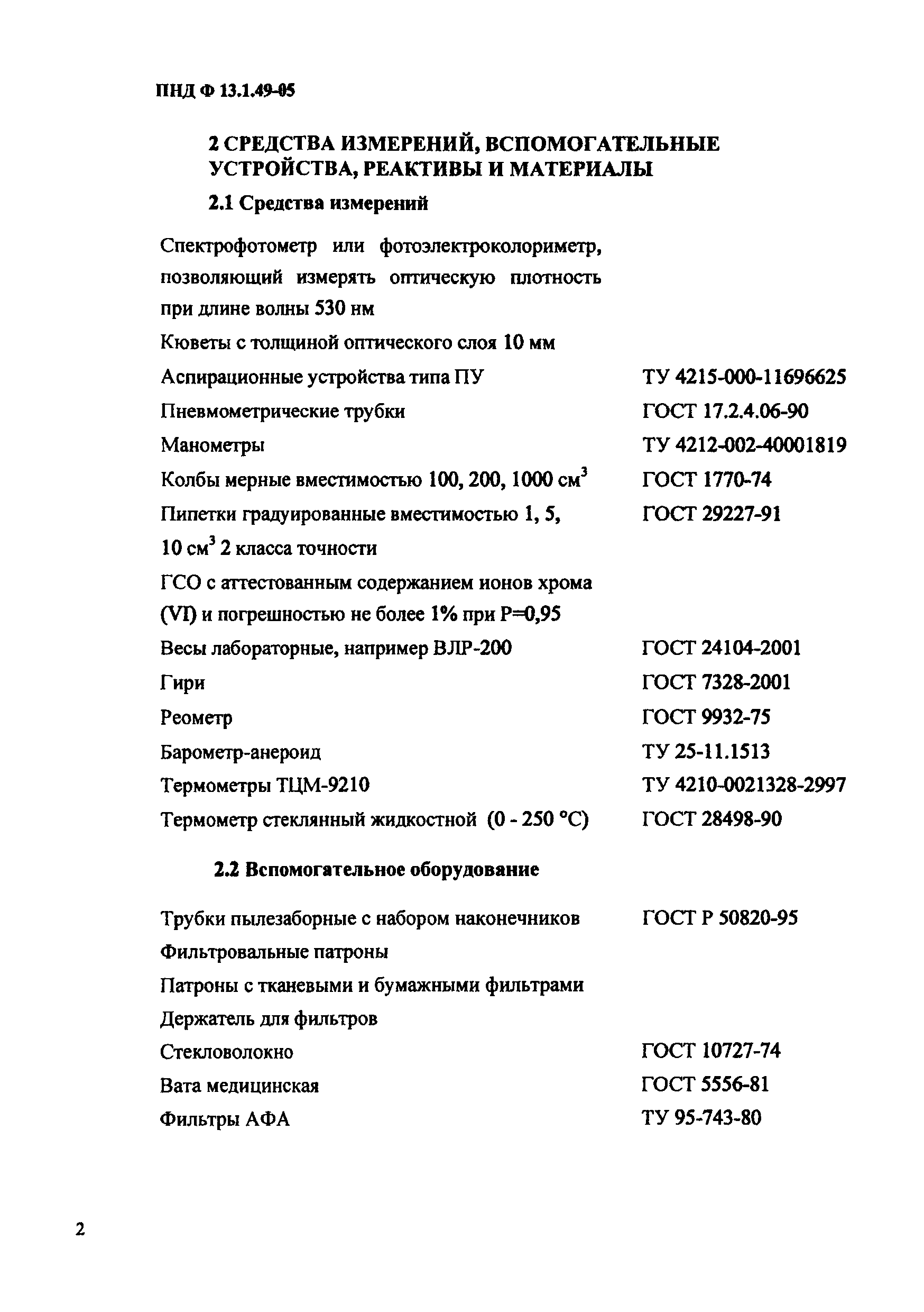 ПНД Ф 13.1.49-05