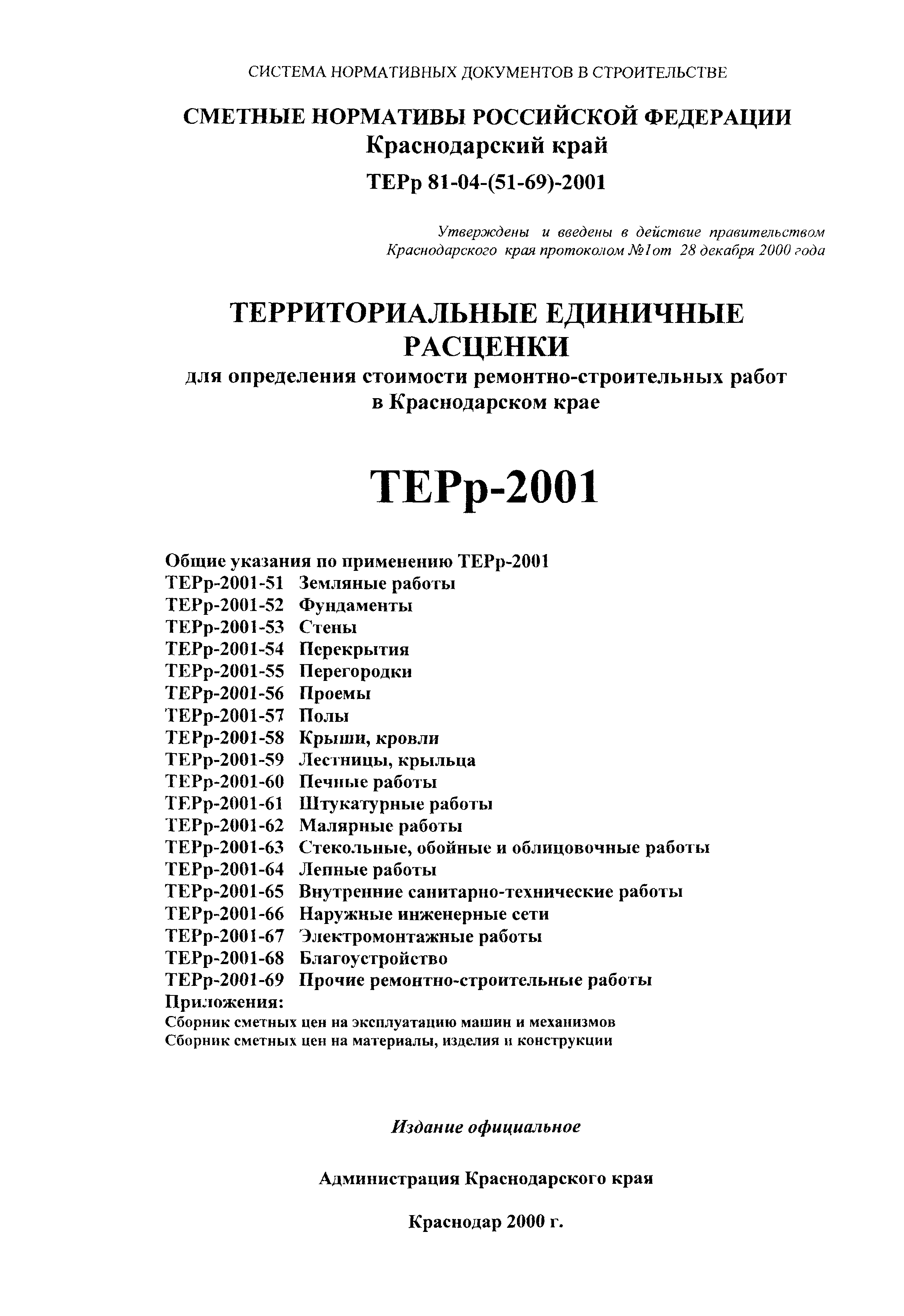 ТЕРр Краснодарский край 2001-66