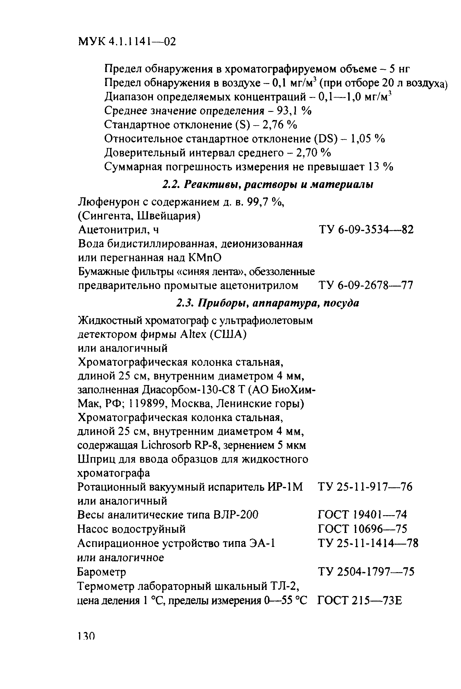 МУК 4.1.1141-02