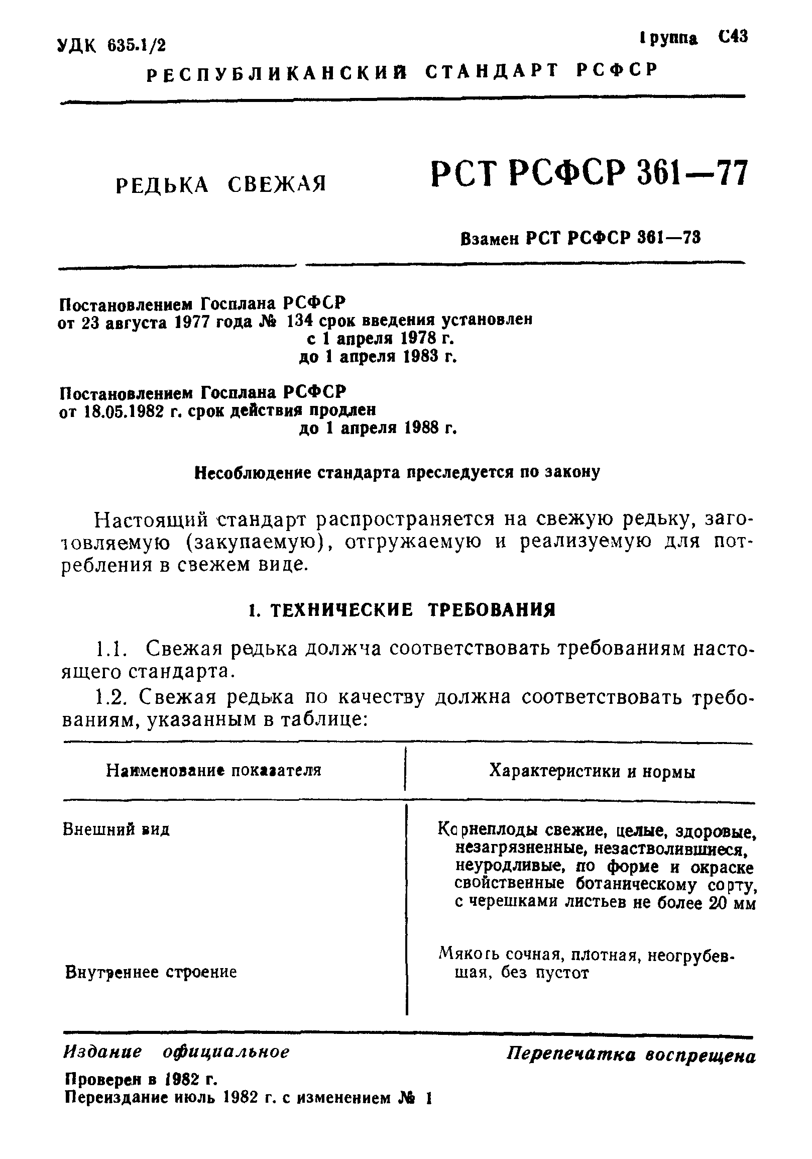 РСТ РСФСР 361-77